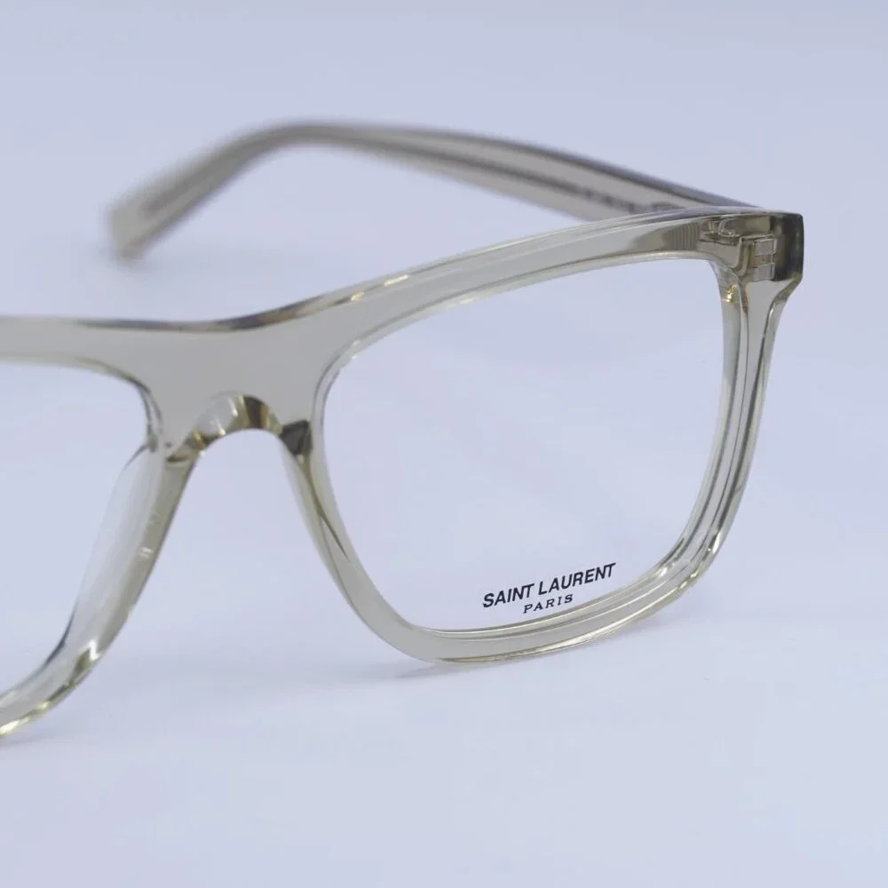 🕶️ New Saint Laurent SL481 003 Eyeglasses - Transparent Yellow Frame 55mm